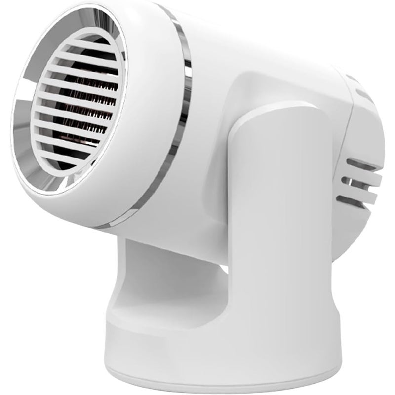 Ogrzewacz samochodowy, przenośny odmrażacz, obrotowy 360°, szybki wentylator nagrzewający/chłodzący do samochodów osobowych i ciężarowych, biały (12