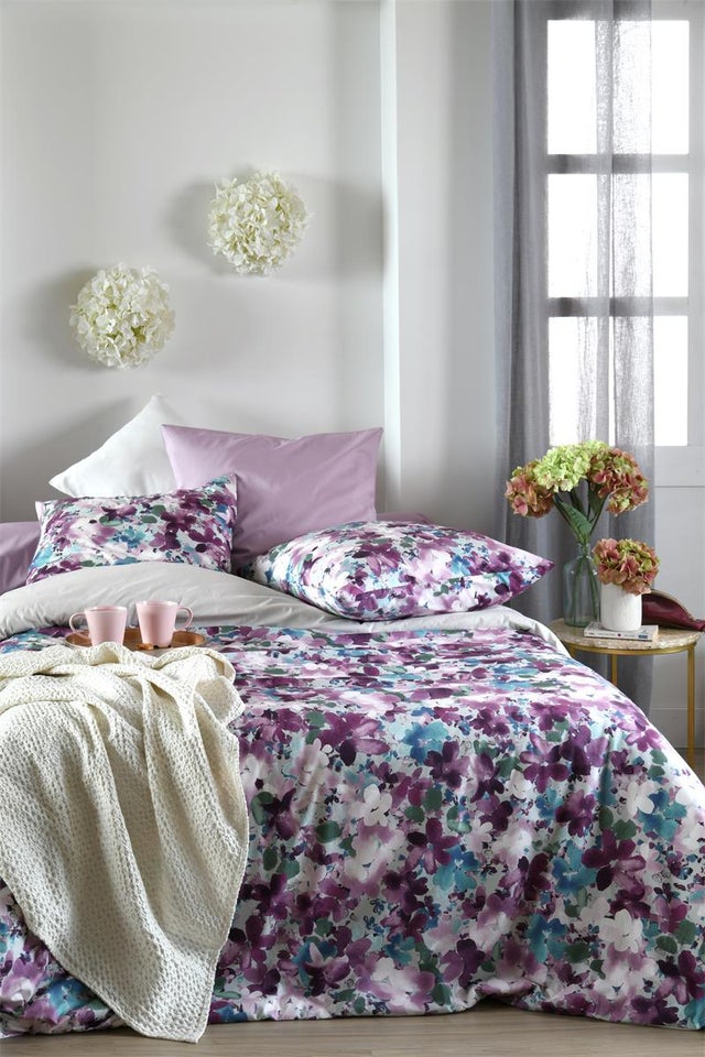 HOUSSE DE COUETTE PERVENCHE PARME 240X220 cm