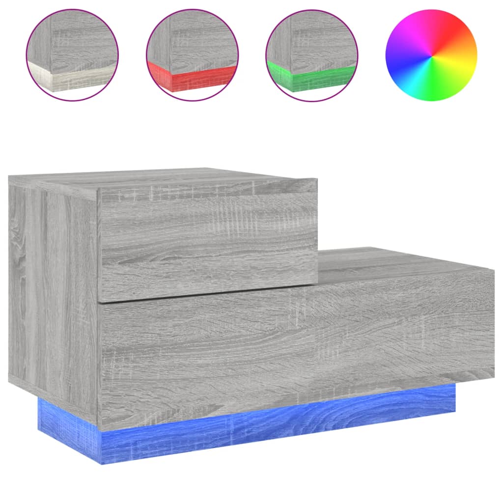 Comodini da parete 2 pz rovere sonoma 35x35x20 cm | Leroy Merlin