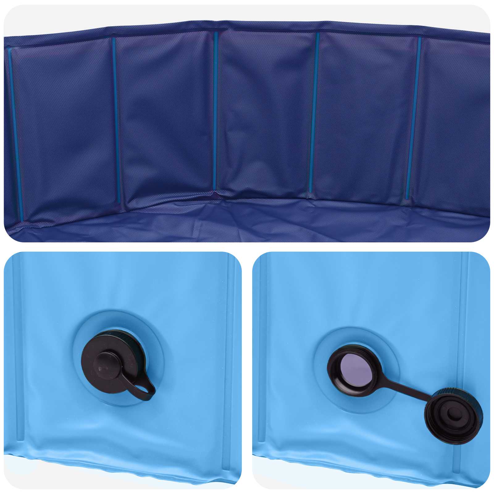 vidaXL Piscine pour enfants Bleu Ø 120 x 30 cm - 4