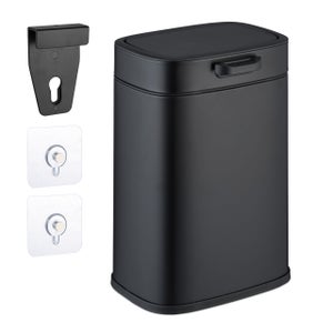 Acero Inoxidable Cubo Basura Colgante Relaxdays Cubo De Basura