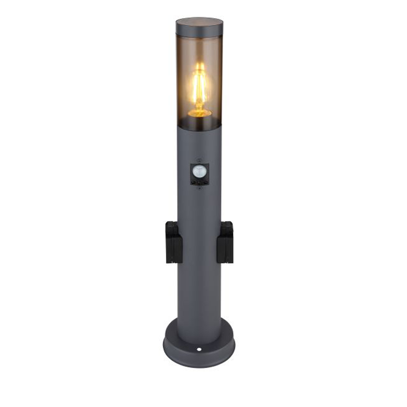 Luminaire extérieur acier inoxidable anthracite, 1x E27 - 4