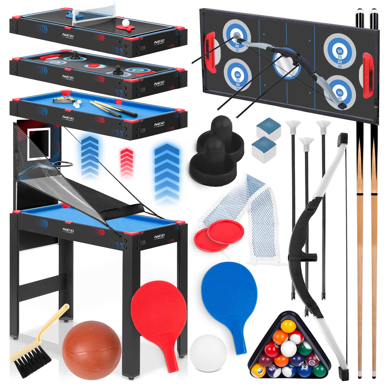 Stół do gry Neo-Sport NS-810 cymbergaj ping pong bilard koszykówka 5w1