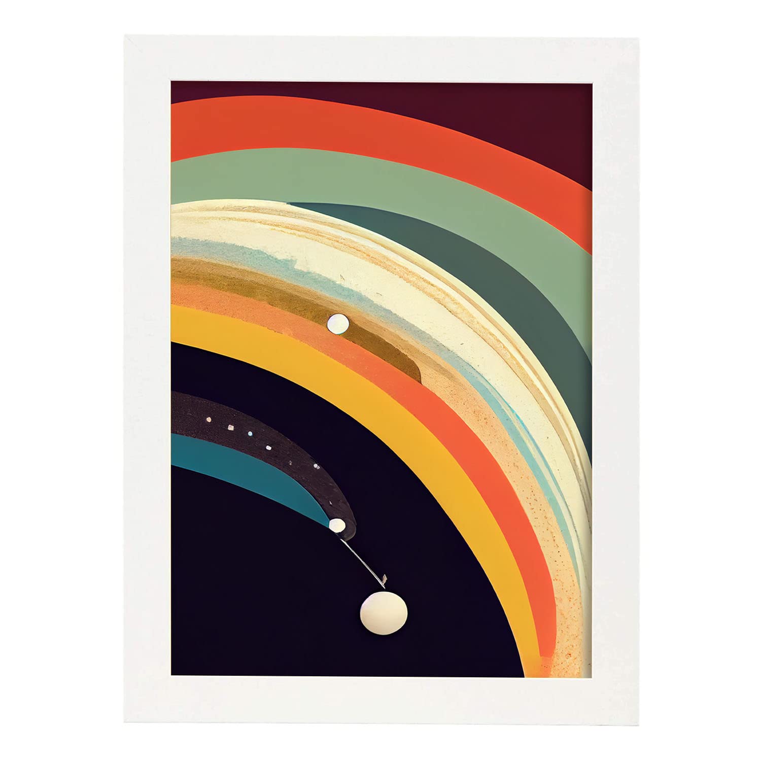 Nacnic lámina en estilo abstracto estelar llamativas y modernas ilustraciones artísticas a todo color para el diseño y a3 marco blanco