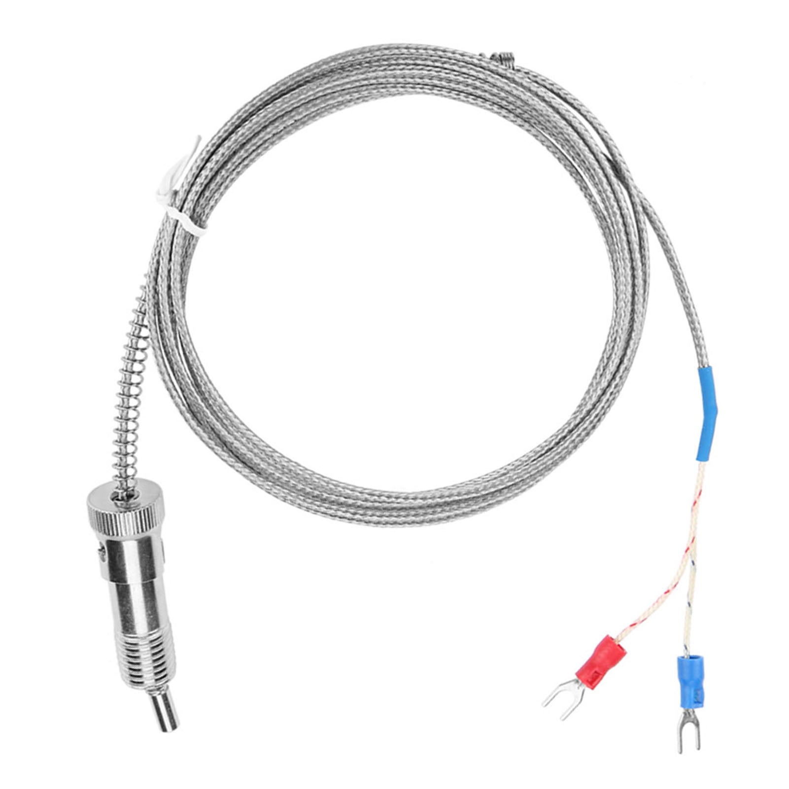 Termocoppia a molla di compressione, resistenza termica di tipo K/filo schermato, sensore di temperatura 0-400℃ WRNT-01/02 (5 m) - 6