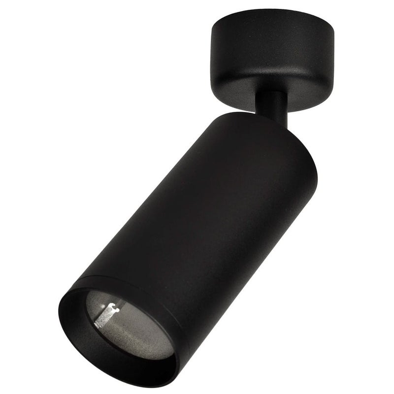 Reflektor sufitowy spot natynkowy Mica okrągły czarny 1xGU10x40W wym: 6 x 6 cm metal Milagro