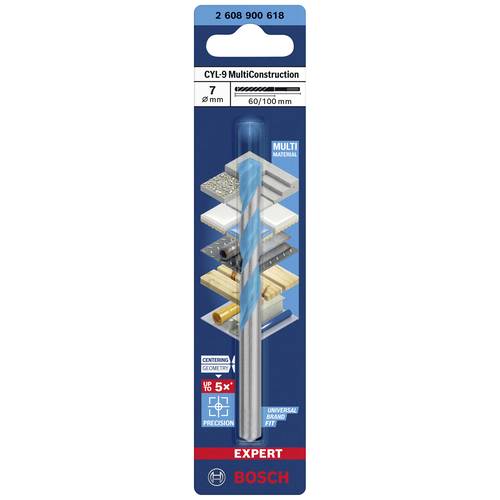 Bosch Accessories EXPERT CYL-9 MultiConstruction 2608900618 Foret polyvalent 1 pièce 7 mm Longueur totale 100 mm tige - 2