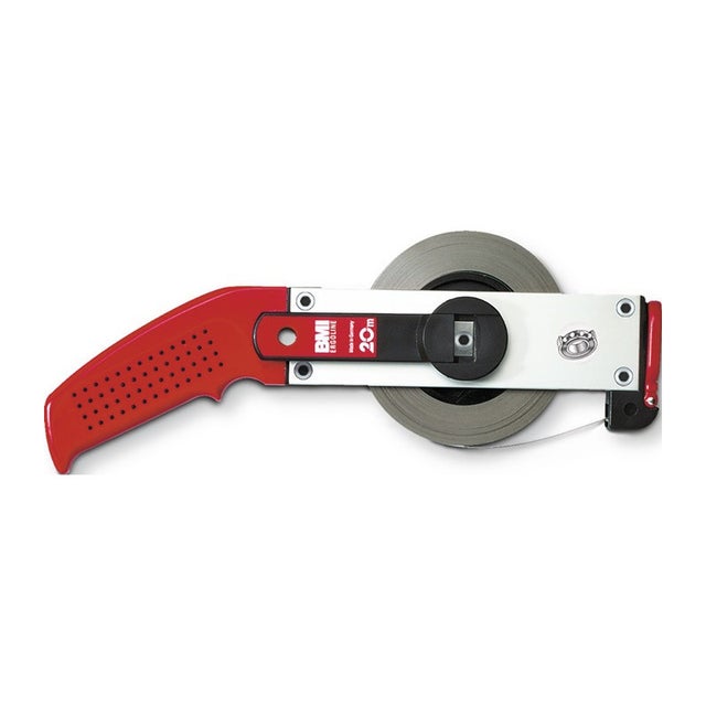 Ruban à étrier ERGOLINE longueur 30 m largeur de bande 13 mm l mm/cm EG II aluminium blanc mètre-ruban en acier BMI
