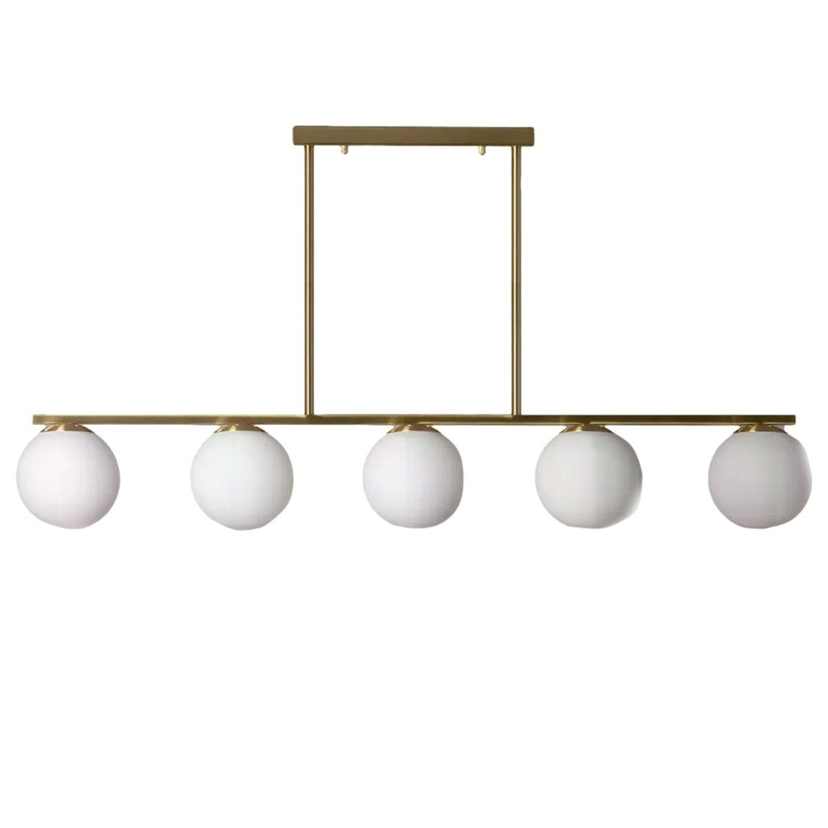 Lampa wisząca Milano złoto-biała 5xE27x40W wym: 60 x 115 x 15 cm metal Abruzzo