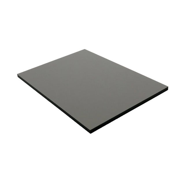 Panneau de bardage stratifié HPL compact - Coloris - Gris Quartz, Epaisseur - 6 mm, Largeur - 130 cm, Longueur - 61 cm