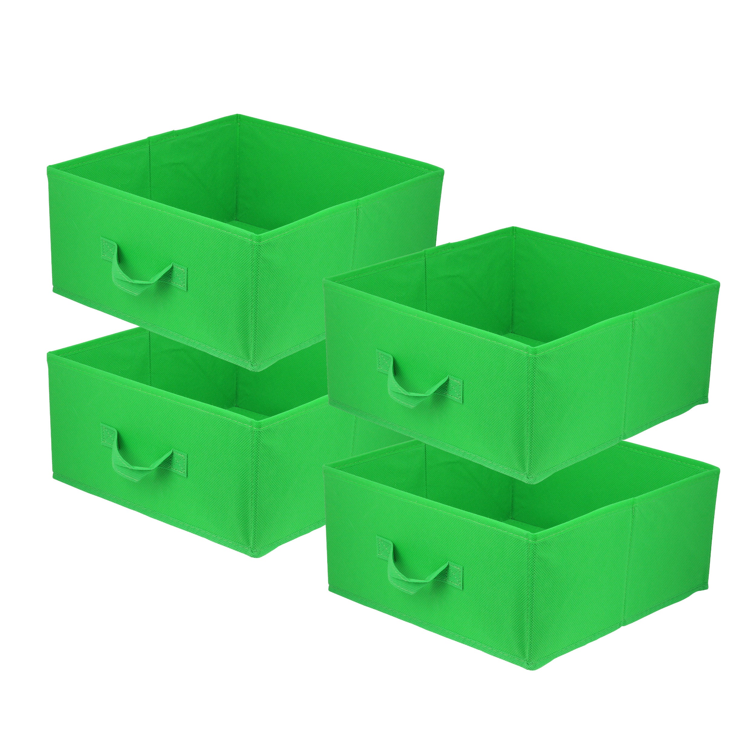 DOMINO Pudełko tekstylne 31x31x15 zielone 4 szt.