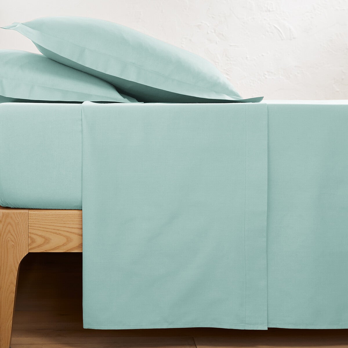 Paduana Drap Plat Bleu Clair 180 X 270 Cm - Tissu 144 Fils