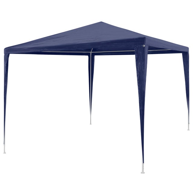 Gazebo da giardino Tenda reception Tendone Blu 3x3m