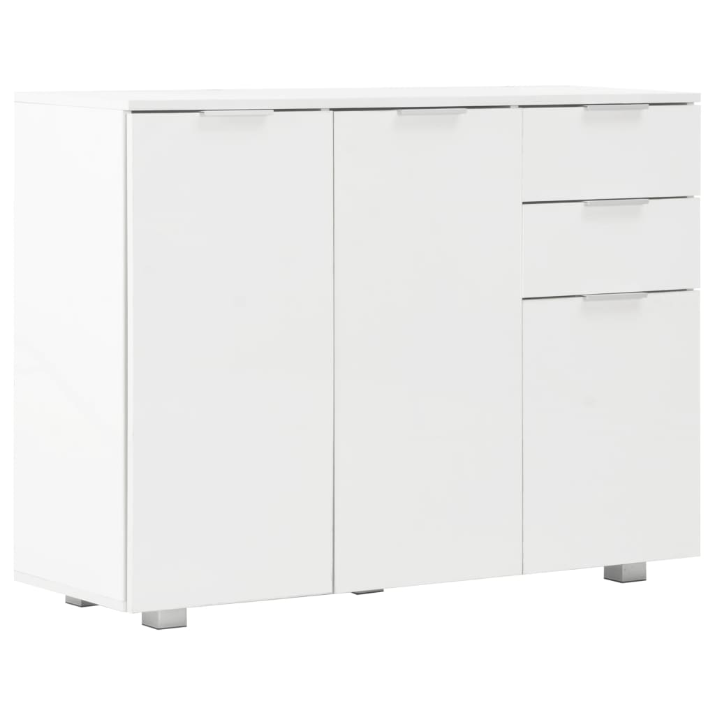 Buffet Blanc brillant 107x35x80,5 cm vidaXL - 2