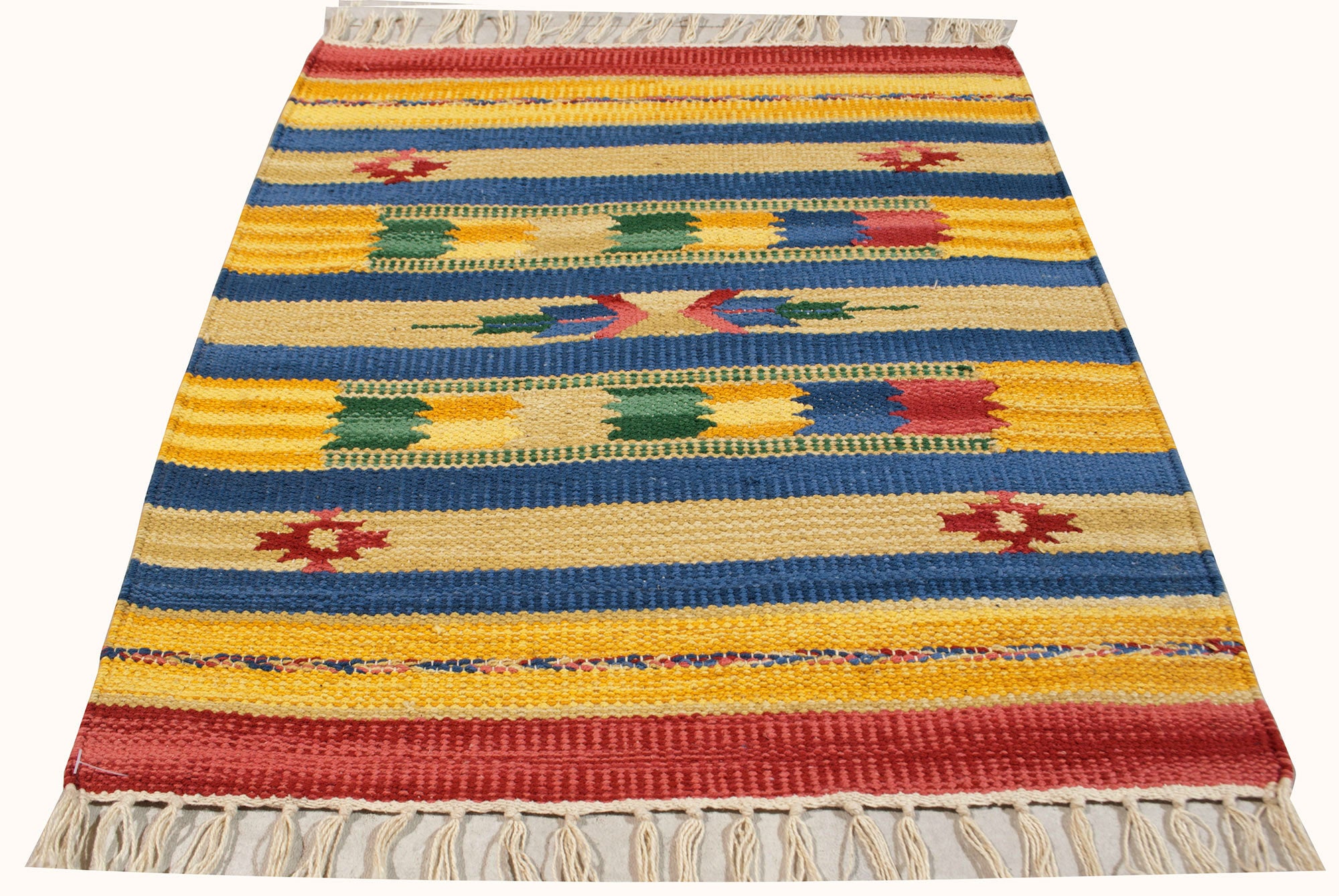 Kilim nadający się do prania w pralce, 100% bawełna, 50x50 cm