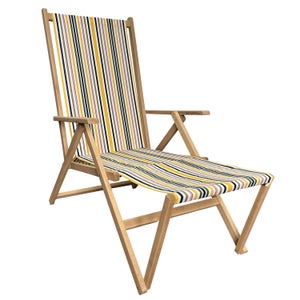 Legno Sdraio Reclinabile Con Poggiapiedi VidaXL Sedia A Sdraio Con