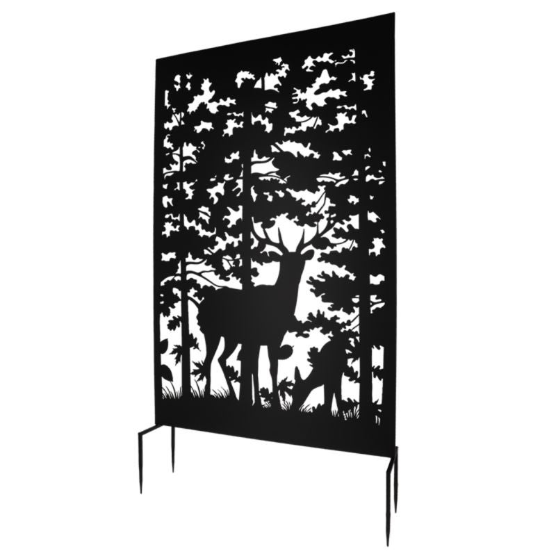Écran d'intimité avec motif de cerf - 2
