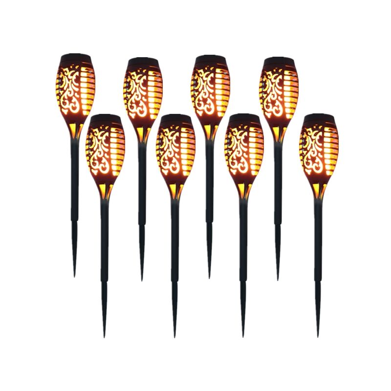 Lampy solarne – dekoracje ogrodowe – wodoodporne latarki, oświetlenie ogrodowe do użytku na ziemi – opakowanie 8 szt.