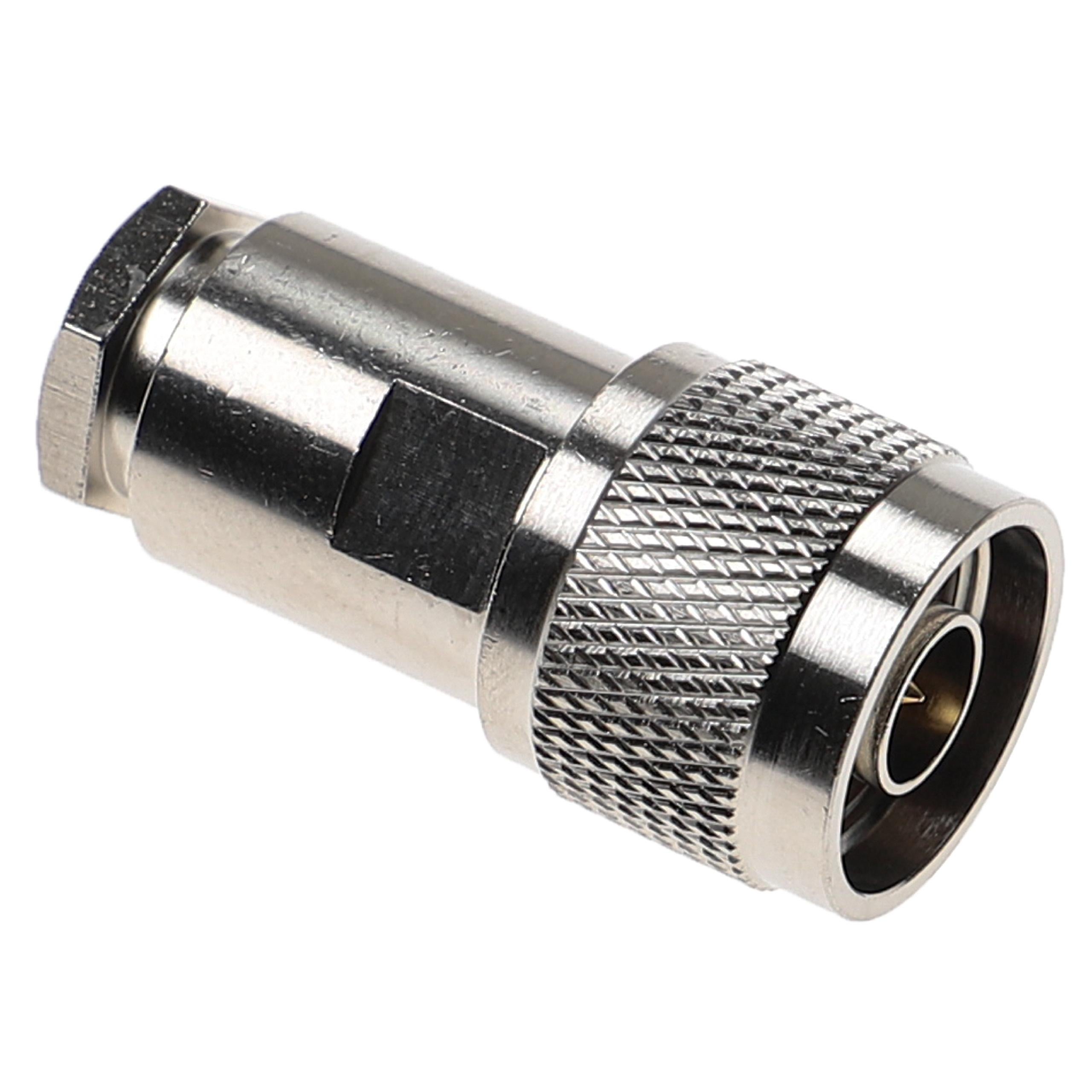 Vecys 2 PCS Adaptateur N Type Mâle à N Type Mâle 50 Ohm - Connecteur Coaxial Pour Antenne CB, WiFi, Radio Bidirectionnelle