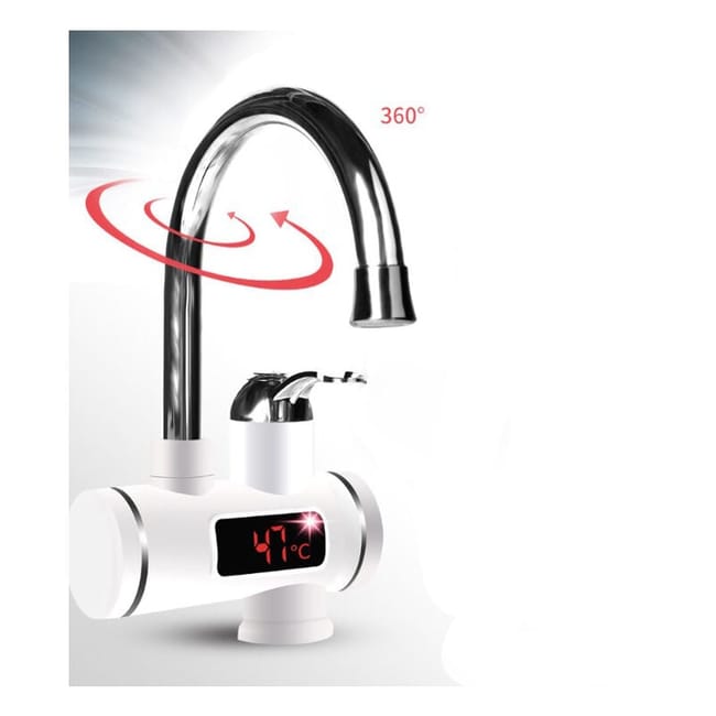 Grifo eléctrico de 220V, calentador de agua eléctrico instantáneo, pequeño calentador de agua eléctrico instantáneo, calefacción inteligente - 4