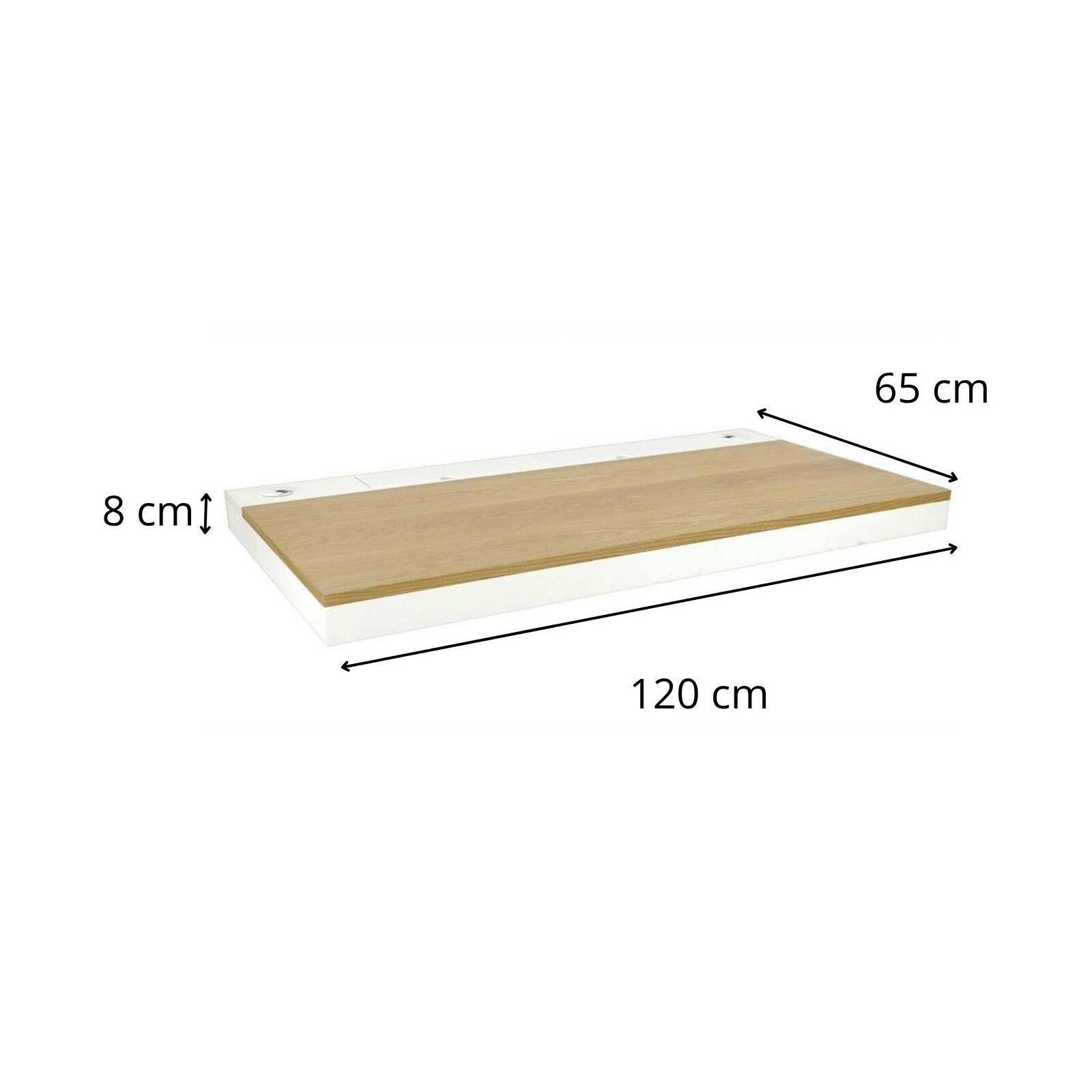 Scrivania da parete in rovere scandinavo HANG - 3