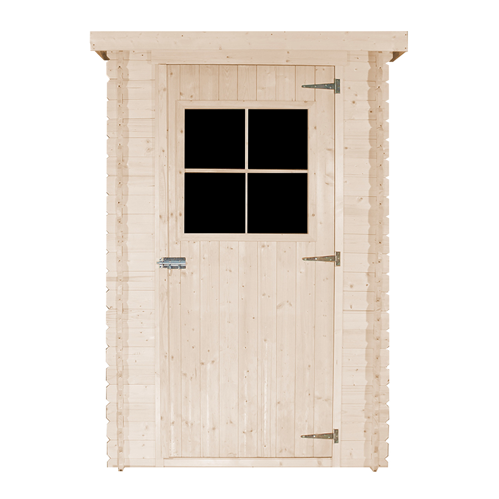 Abri de jardin en bois TIMBELA M306 - Stockage extérieur l239xL144xH198 cm/2.63 m2 - Petit abri à outils, Local à vélos - 9