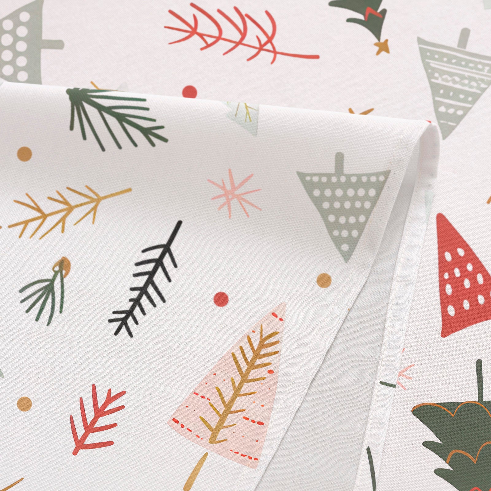 Tovaglia natalizia antimacchia rettangolare in tessuto di cotone 160x200 cm - Birch - 5