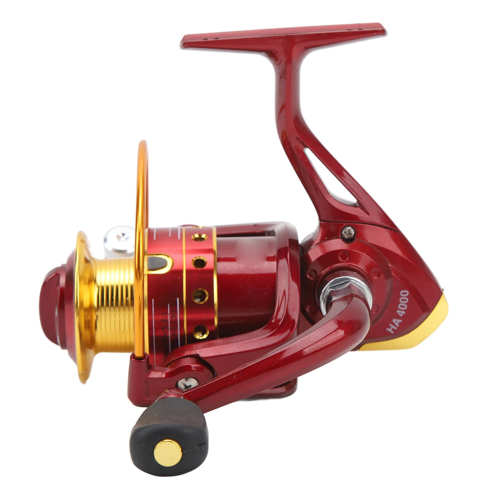 Mulinello da pesca a 8 cuscinetti Colore rosso Rapporto di trasmissione 5.2:1 Mulinello per acqua salata per campeggio - 5