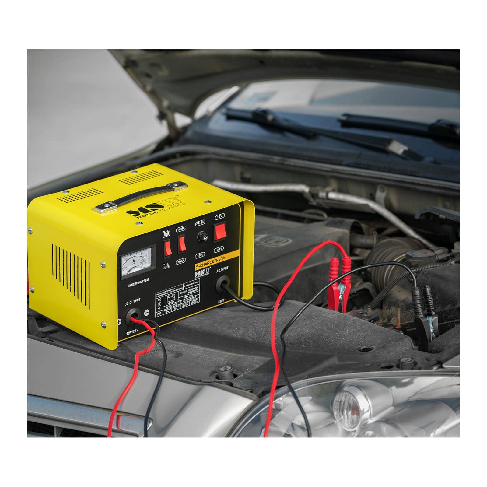 Caricabatterie Per Auto Avviatore 12/24V Per Batterie Al Piombo Fino A 20-300 Ah - 8