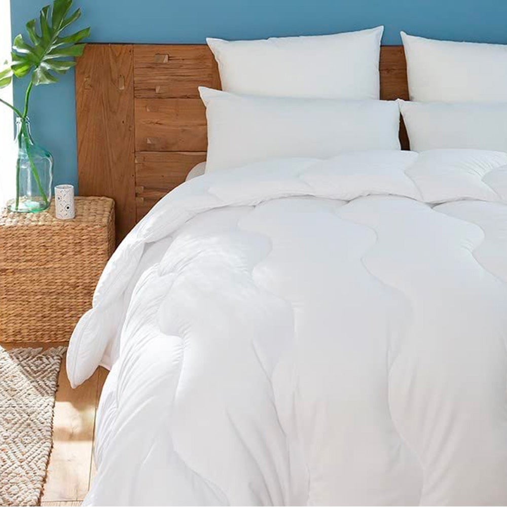 Couette de lit premium tempérée 350g blanc Aerelle soft flex ABEIL Dimension - 200x200 - 4