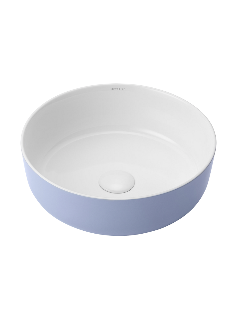 Umywalka nablatowa Uptrend SOFIA L niebiesko-biały połysk 1 szt.