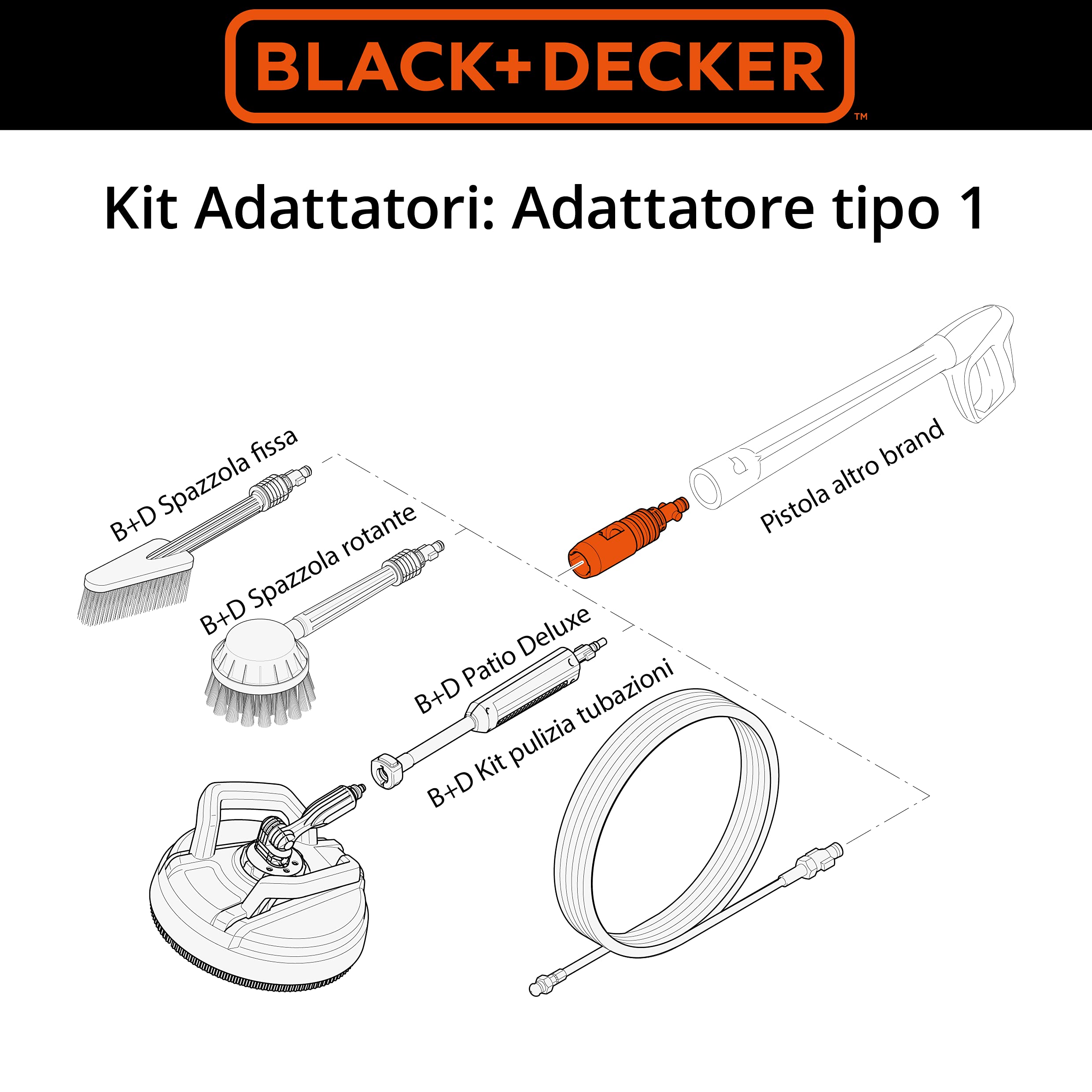 Adattatore In Ottone Per Lancia Schiuma Idropulitrice, Filetto 1/4", Max 200 Bar, Nuovo