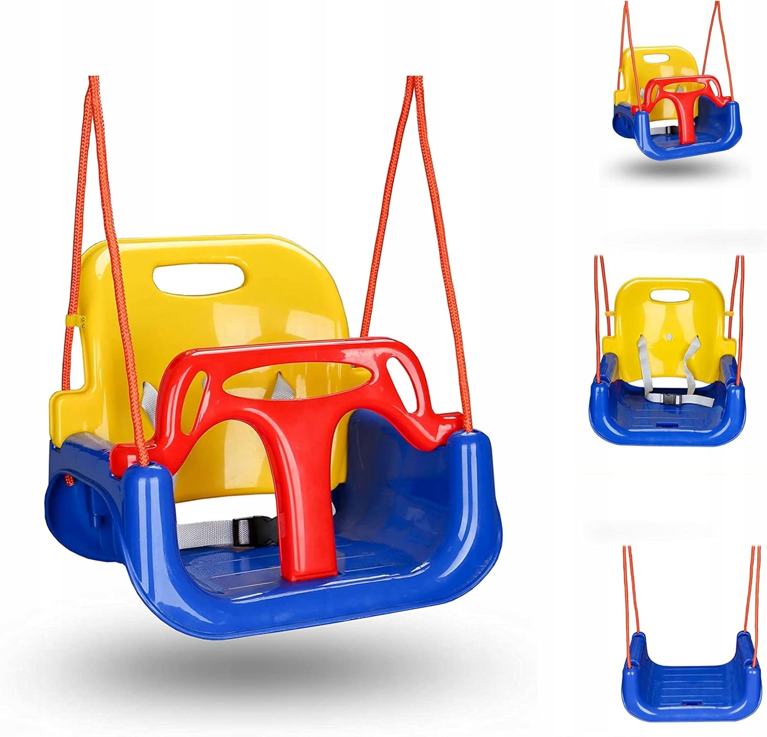 Balançoire double pour enfants avec cadre de balançoire pouvant