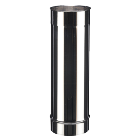 Reducción De Tubo De Humo 200 Mm A 180 Mm - ¡Negro Metalizado, Resistente Al Calor!