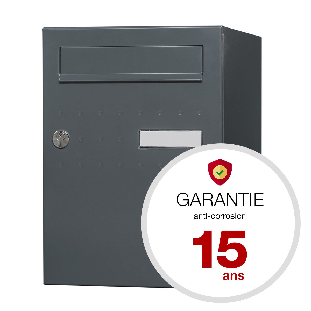 Cassetta per pacchi - Eclipse - grigio antracite opaco - 1 sportello - 6