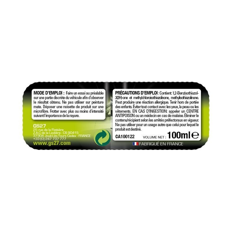 GS27 - Efface Rayures Profondes 100ml - CA100122 - 3