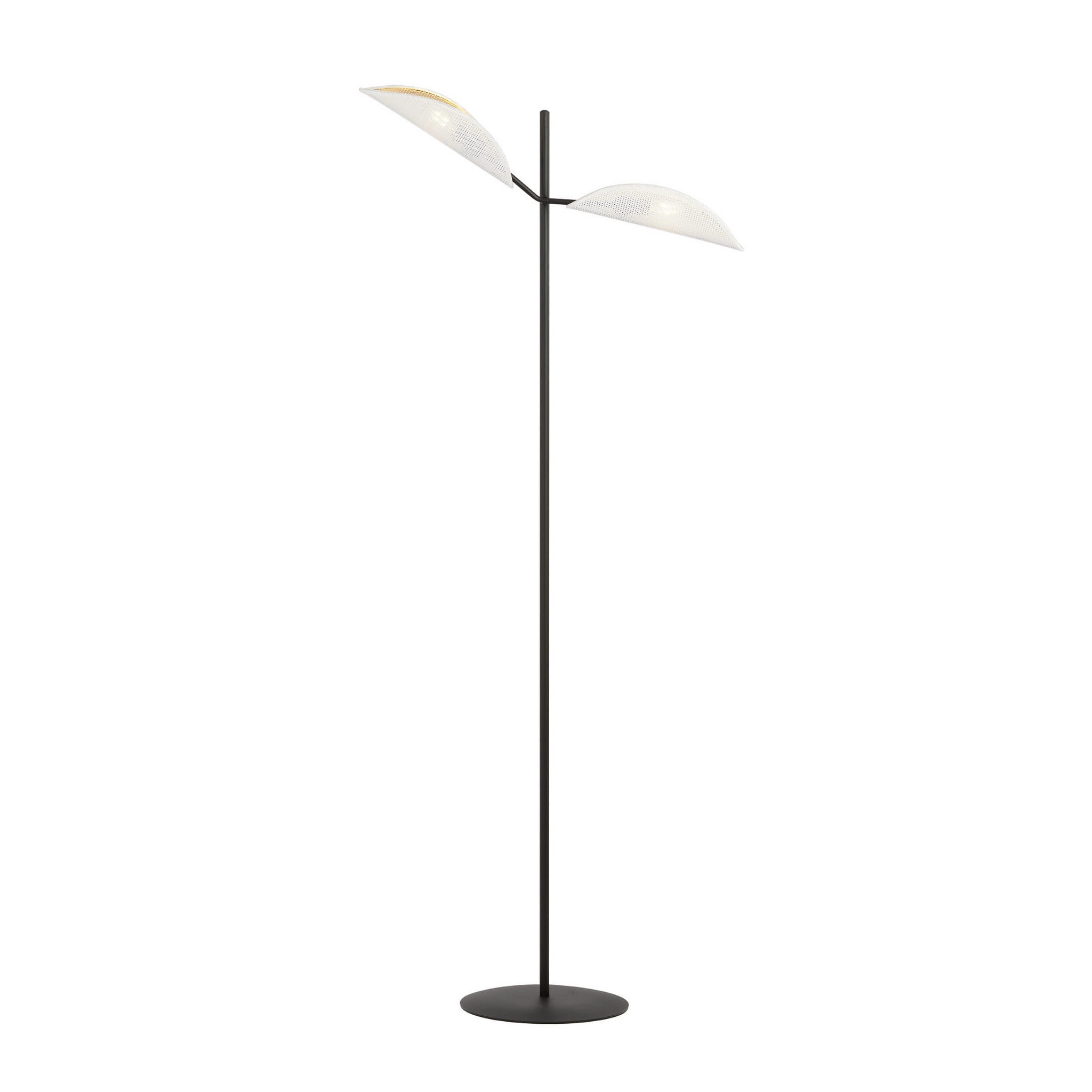 Lampa podłogowa VENE czarno-biała 2xE14x10W metal wym:150x69x20cm IP20 Emibig