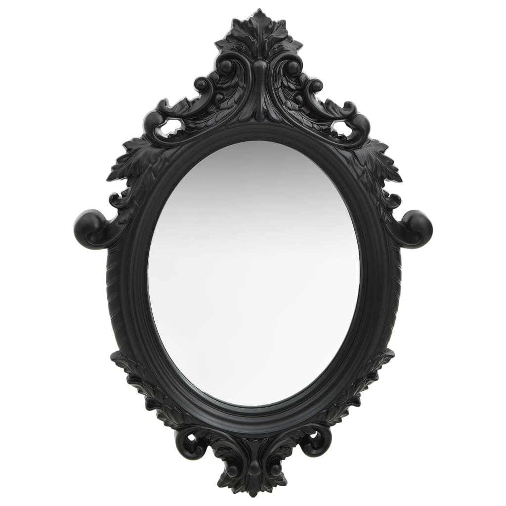 Espelho de parede estilo castelo preto 56x76 cm- COMFORTXL - 2