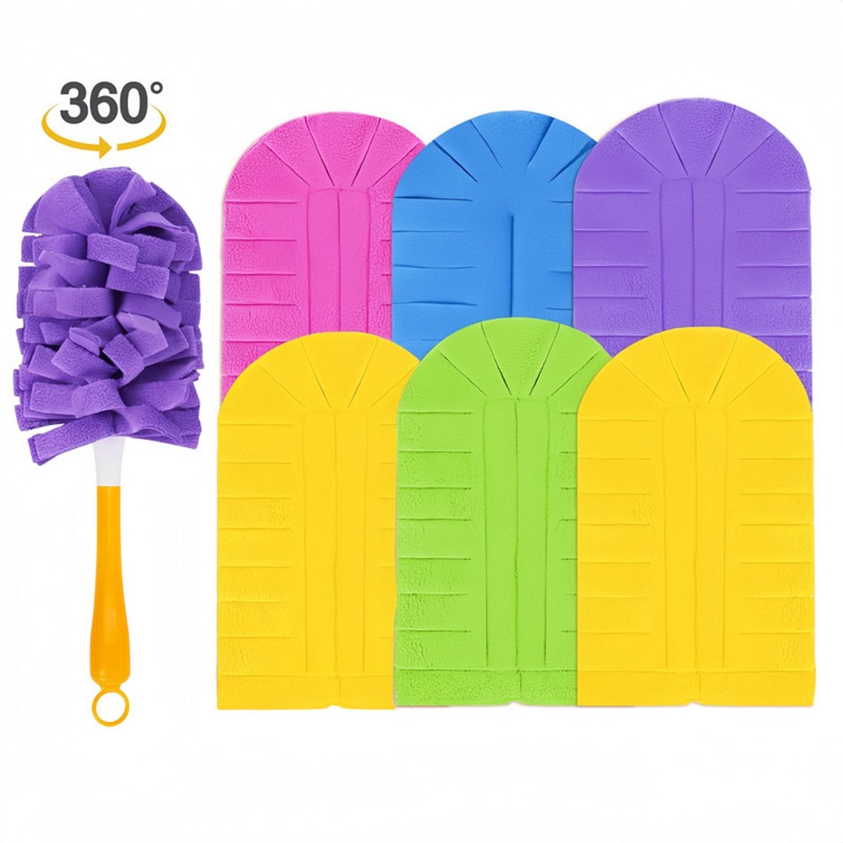 Lavete de schimb din 6 piese, potrivite pentru aspiratoarele de praf Swiffer, lavete lavabile, lavete reutilizabile pentru casă și școală