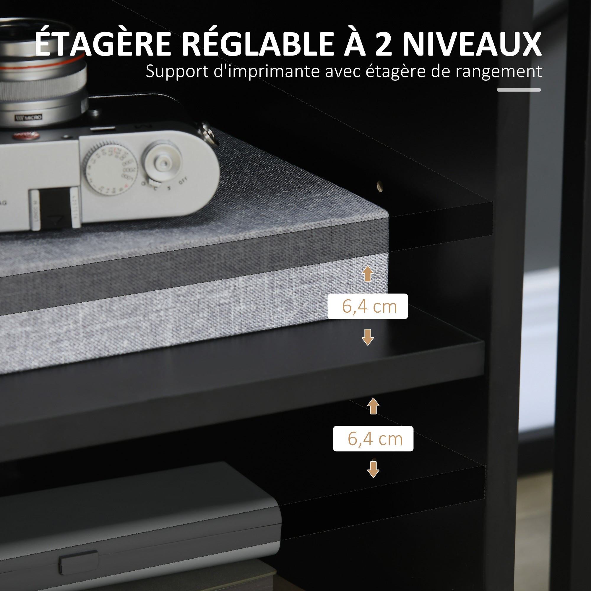 organisateur de bureau Bois HOMCOM - 5