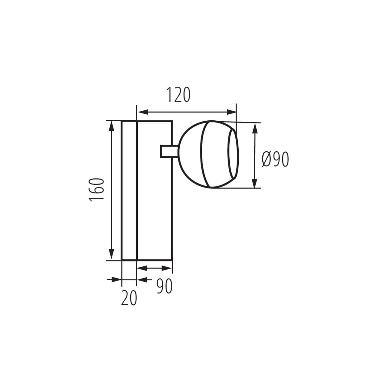 Kinkiet ścienny Galoba biały 1xGU10x35W wym: 16 x 9 x 14 cm aluminium IP20 Kanlux - 2