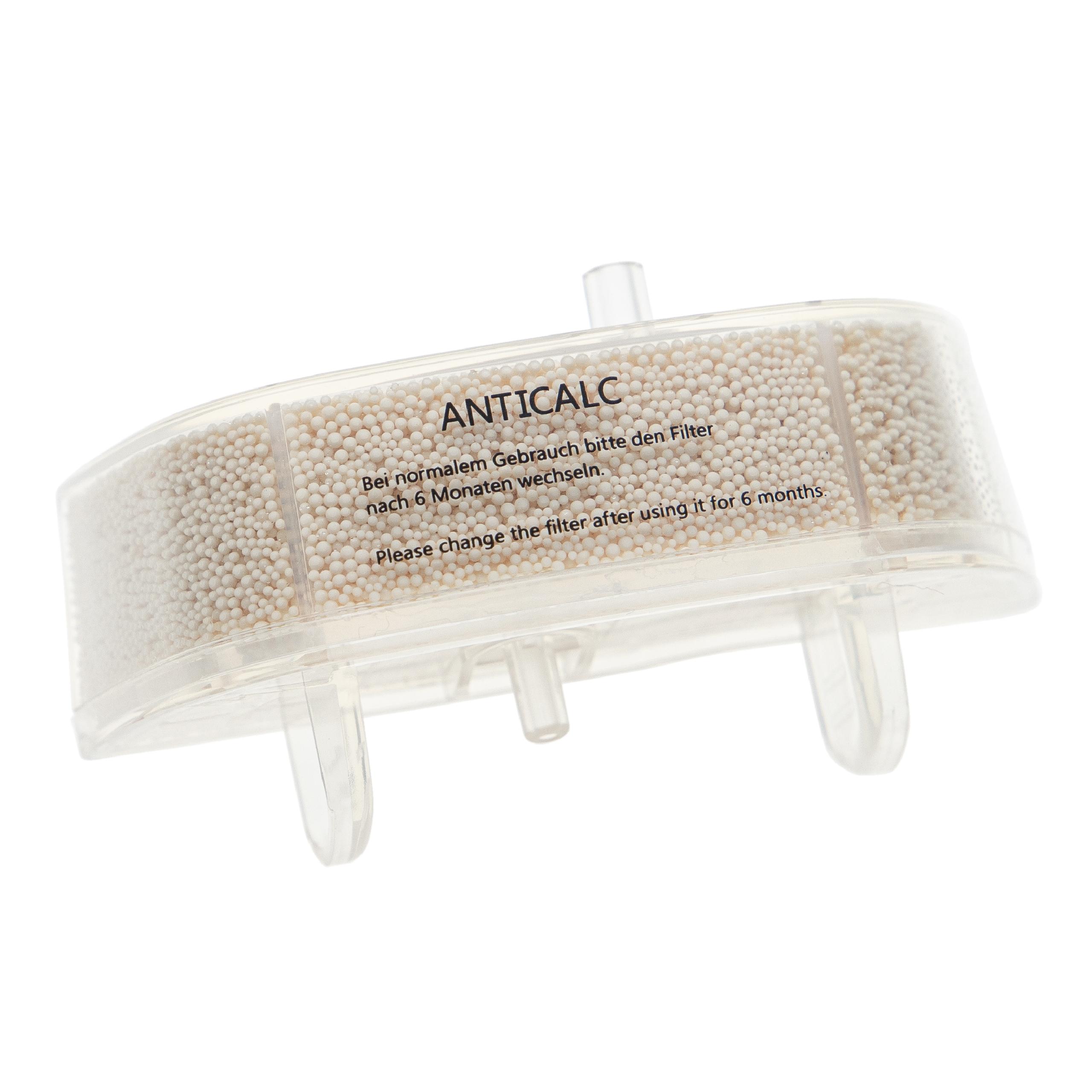 vhbw Cartouche filtrante anti-calcaire compatible avec Rowenta Steam Power RY6557WH / 4Q0, VP6555 nettoyeur balai vapeur - Filtre transparent - 3