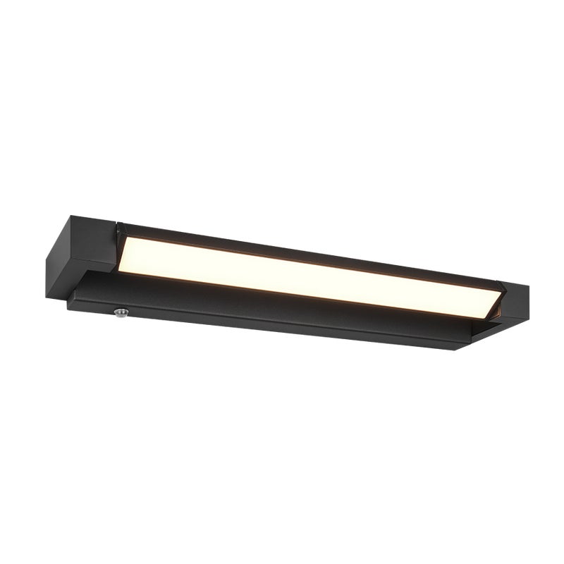 Kinkiet ścienny Fabrizio czarny LED 9W 2300K-4000K 1000lm nad lustro wym: 6 x 50 cm aluminium IP44 Trio