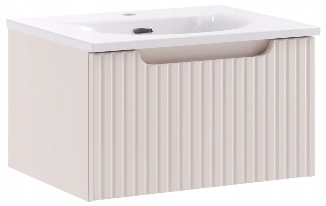 Szafka łazienkowa Nova Kaszmir 50 cm z umywalką ceramiczną Sky