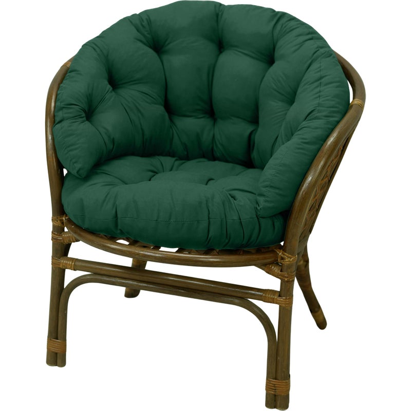 Poduszka na fotel rattanowy rattan AMPO ciemny zielony 1 szt.
