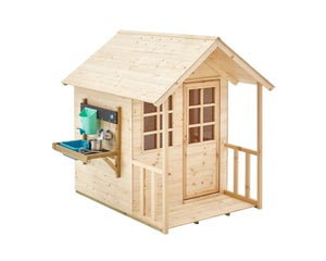 Maisonnette cabane enfant chalet PRAIRIE avec cuisine extérieure bois FSC®
