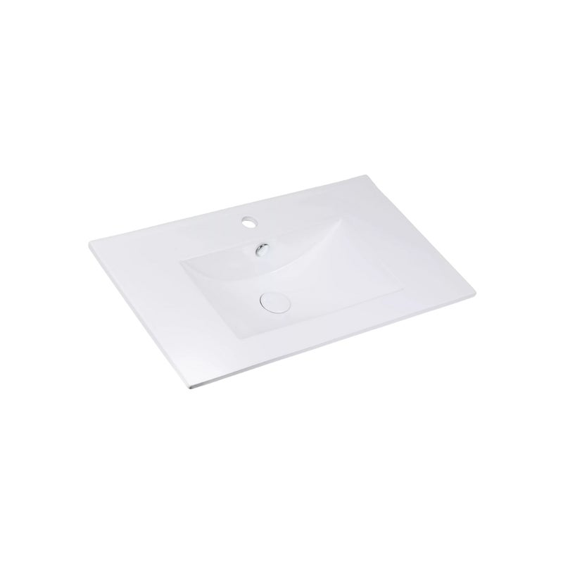 Umywalka meblowa Uptrend NEVA 70 biały połysk, z otworem na baterię oraz przelewem 1 szt.