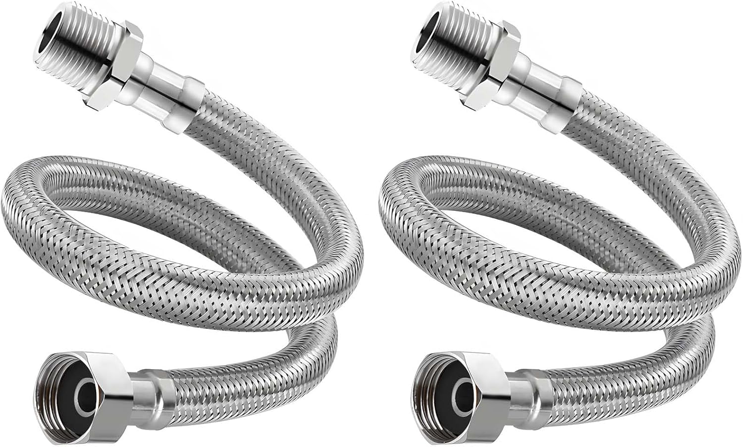 mangueras flexibles de conexión para grifo, de acero inoxidable