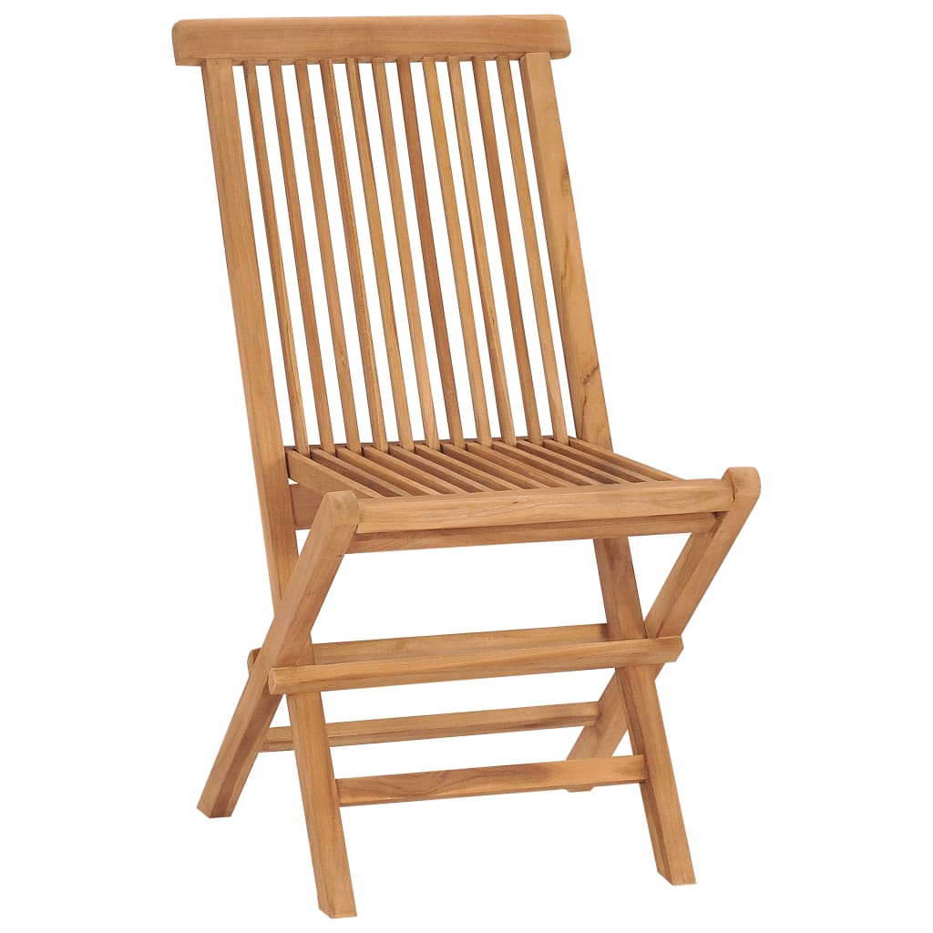 Chaises pliables de jardin 2 pcs Bois de teck solide 2 - 2