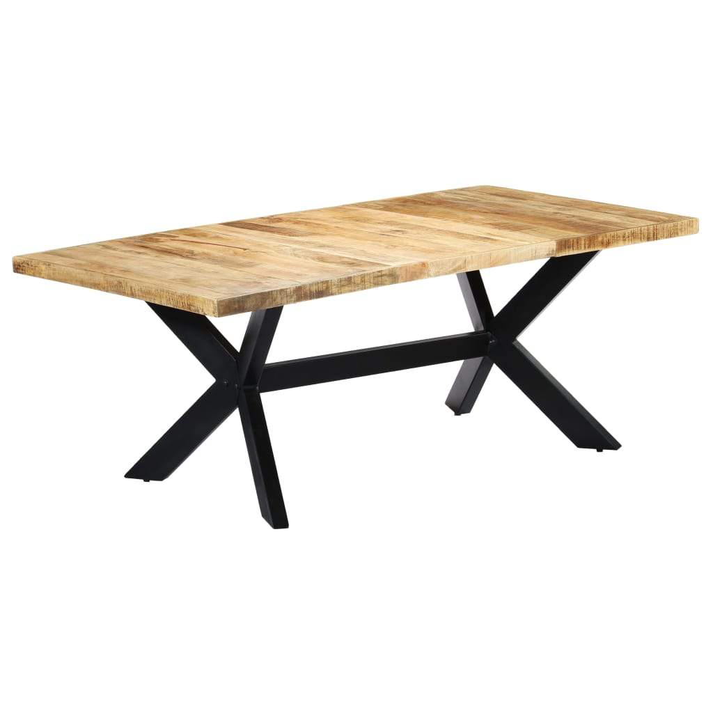 Table de salon salle à manger design 200 cm bois de manguier solide ...